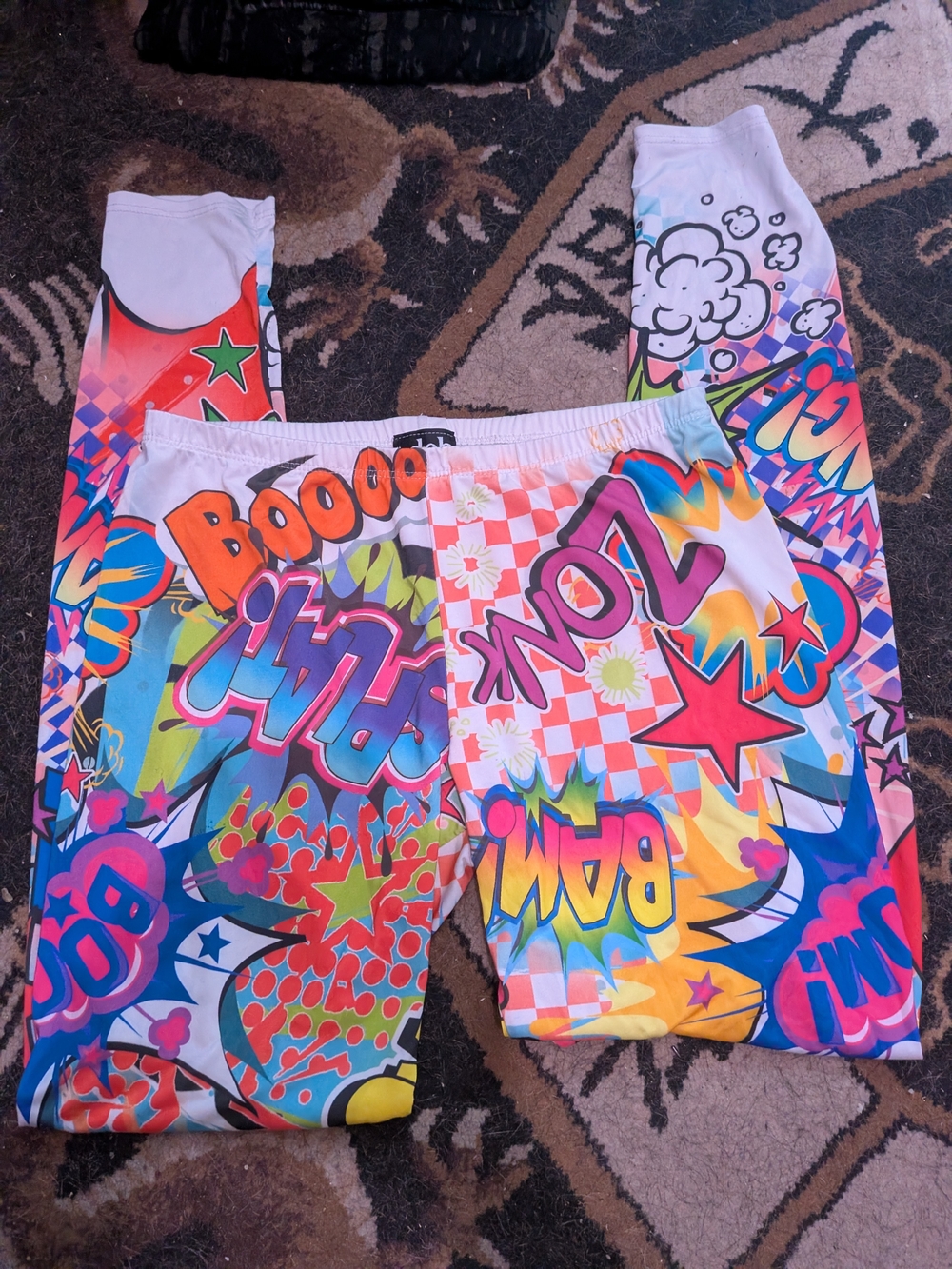 Deb Vibrant Comic Graphic Leggings